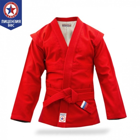Купить Куртка для самбо "Атака" ВФС (подкладка, пояс)  р 36-48 в Бабаеве 