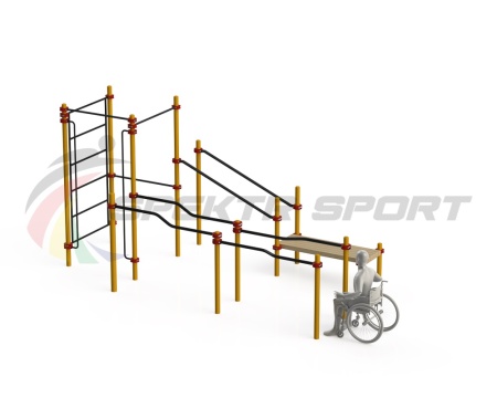 Купить Спортивный комплекс для инвалидов-колясочников WRK-D16_76mm в Бабаеве 
